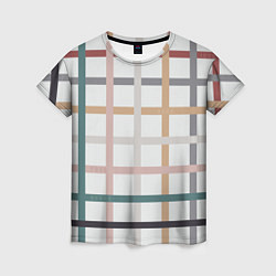 Женская футболка Плетенка пастельная