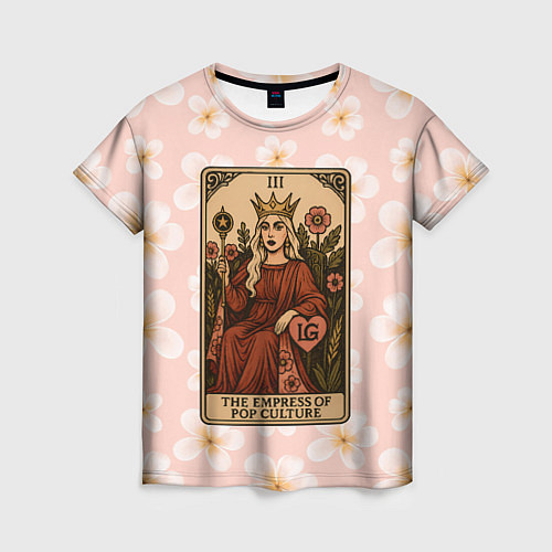 Женская футболка Леди Гага в виде карты Таро / 3D-принт – фото 1