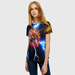 Футболка женская Anime Demon Slayer Zenitsu, цвет: 3D-принт — фото 2