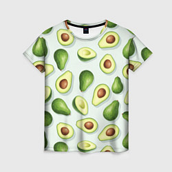 Женская футболка Авокадо - паттерн