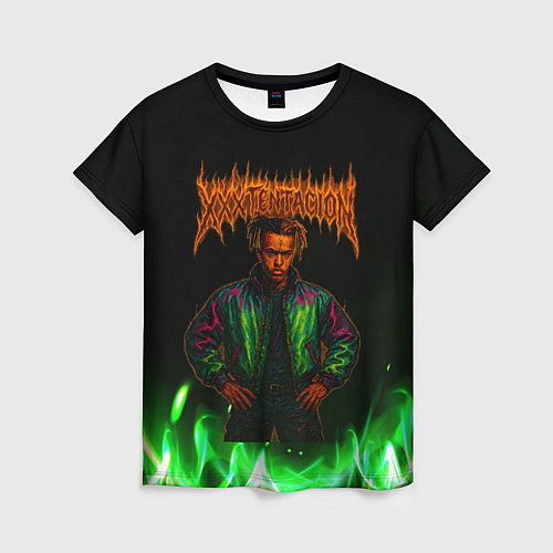 Женская футболка XXXTentacion hardcore / 3D-принт – фото 1