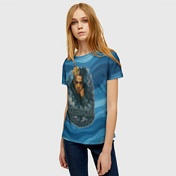 Футболка женская XXXTentacion в облаке, цвет: 3D-принт — фото 2