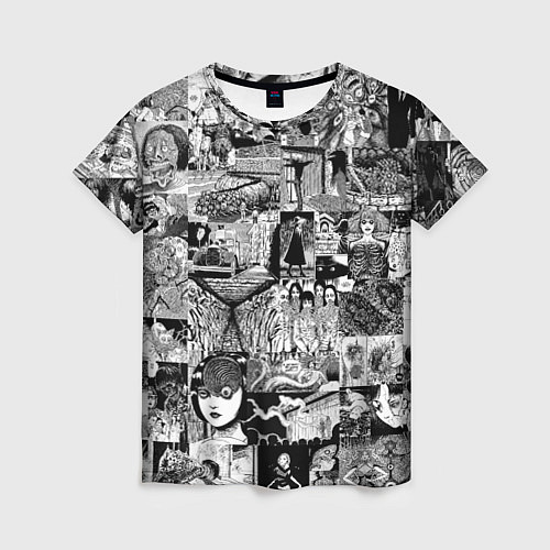 Женская футболка Horror World of Junji Ito / 3D-принт – фото 1