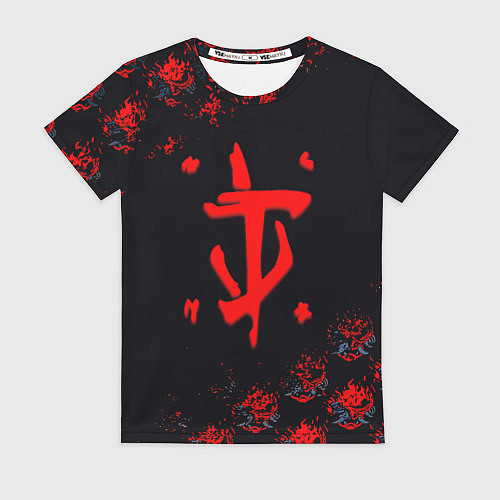 Женская футболка Doom cyberpunk / 3D-принт – фото 1