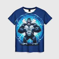 Женская футболка Горилла показывает свою силу