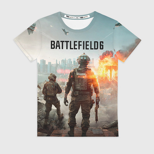 Женская футболка Солдаты из Battlefield 6 / 3D-принт – фото 1