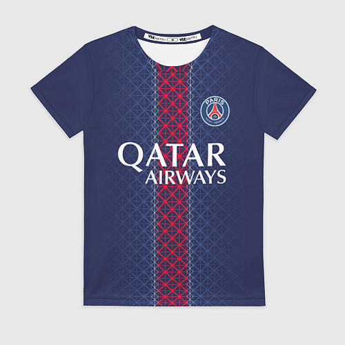 Женская футболка ПСЖ домашняя форма 25 26 / 3D-принт – фото 1