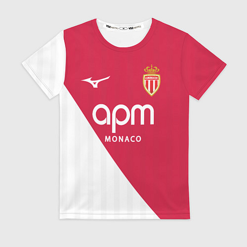 Женская футболка Головин домашняя форма Монако 2025 2026 / 3D-принт – фото 1