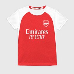 Футболка женская Анри домашняя форма Арсенал 2025 2026, цвет: 3D-принт