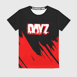 Женская футболка Dayz штрихи красок