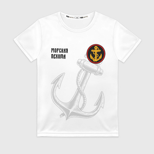 Женская футболка Морская Пехота ВМФ / 3D-принт – фото 1