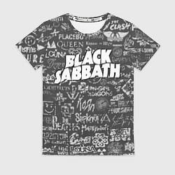 Женская футболка Black Sabbath pattern