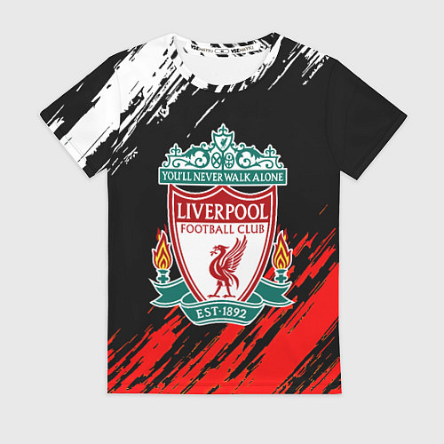 Женская футболка Арсенал краски текстура / 3D-принт – фото 1