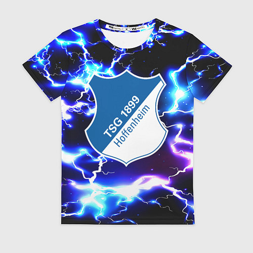 Женская футболка Хоффенхайм молнии / 3D-принт – фото 1