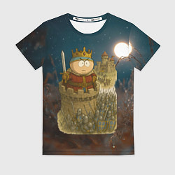 Женская футболка Эрик Картман король в крепости