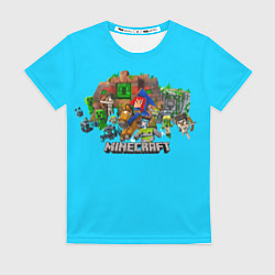 Женская футболка Мобы майнкрафт