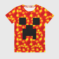 Футболка женская Лавовый крипер, цвет: 3D-принт