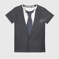 Футболка женская Костюм деловой и на свадьбу, цвет: 3D-принт
