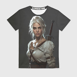 Женская футболка Цири строгий взгляд