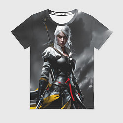 Женская футболка Цири из Ведьмака