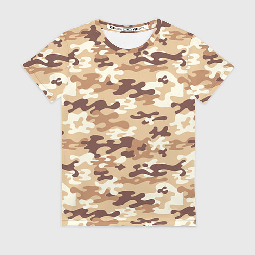 Женская футболка Камуфляж армия / 3D-принт – фото 1