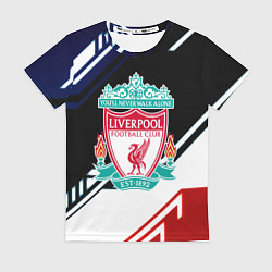 Женская футболка Liverpool geometry sport