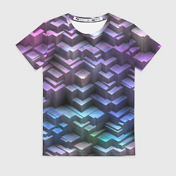 Футболка женская Неоновый рельеф, цвет: 3D-принт