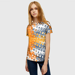 Футболка женская Геометрические разводы, цвет: 3D-принт — фото 2