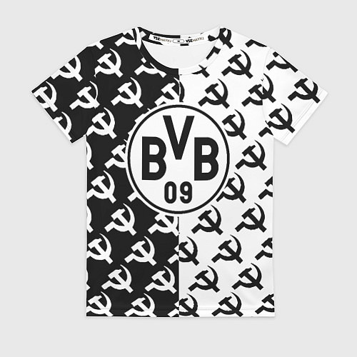Женская футболка Borussia паттерн ссср / 3D-принт – фото 1