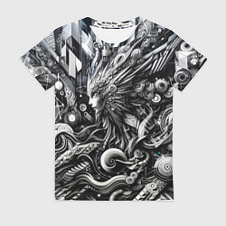Футболка женская Abstraction cyber pattern - ai art fantasy, цвет: 3D-принт