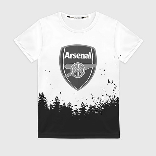 Женская футболка Arsenal черный лес / 3D-принт – фото 1