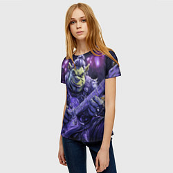 Футболка женская Гитарист Шрек, цвет: 3D-принт — фото 2