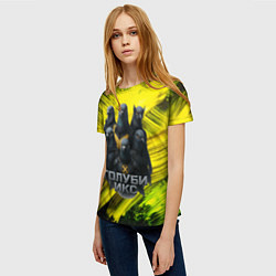 Футболка женская Голуби Икс супергерои, цвет: 3D-принт — фото 2