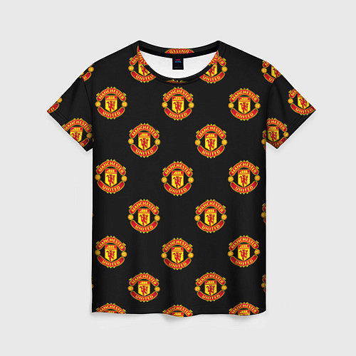 Женская футболка Manchester United Pattern / 3D-принт – фото 1