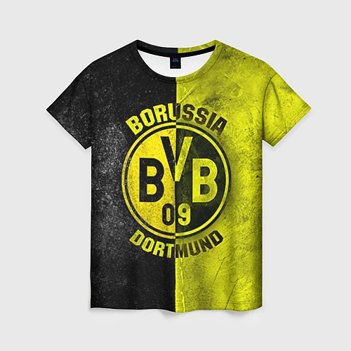 Женская футболка Borussia Dortmund / 3D-принт – фото 1
