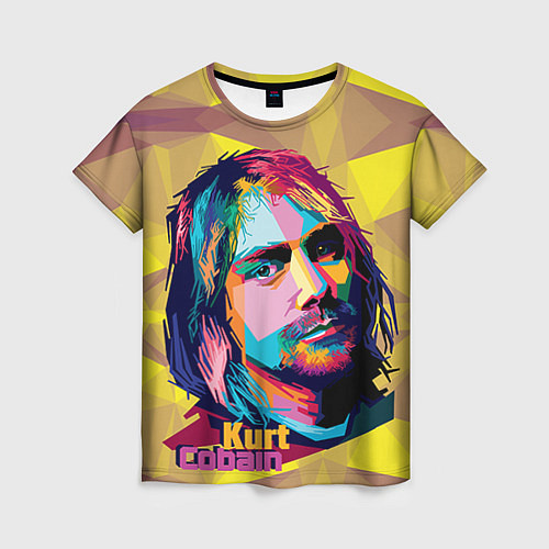 Женская футболка Kurt Cobain: Abstraction / 3D-принт – фото 1