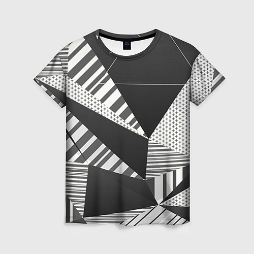 Женская футболка Геометрия / 3D-принт – фото 1