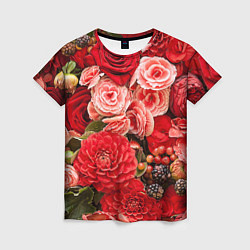 Женская футболка Ассорти из цветов
