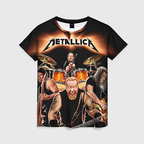 Женская футболка Metallica Band / 3D-принт – фото 1