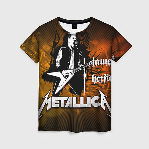 Женская футболка Metallica: James Hetfield / 3D-принт – фото 1