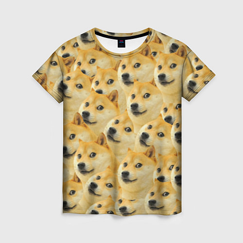 Женская футболка Doge / 3D-принт – фото 1