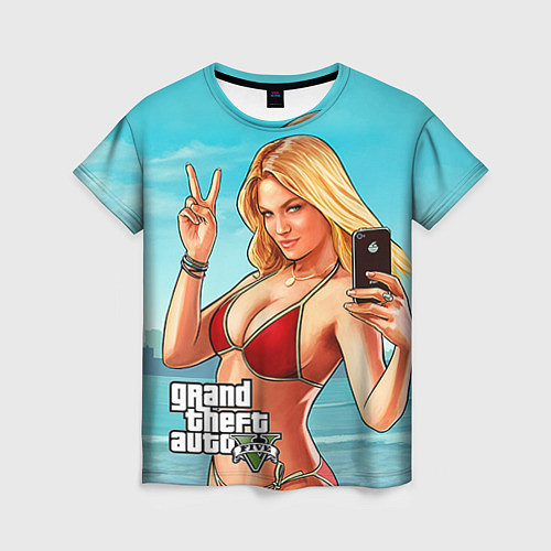 Женская футболка GTA 5: Selfie Girl / 3D-принт – фото 1