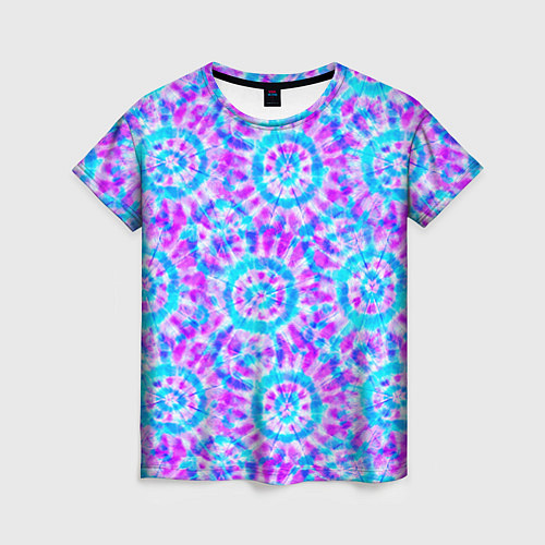 Женская футболка Tie dye / 3D-принт – фото 1