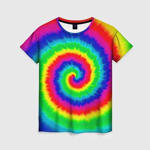 Женская футболка Tie dye / 3D-принт – фото 1