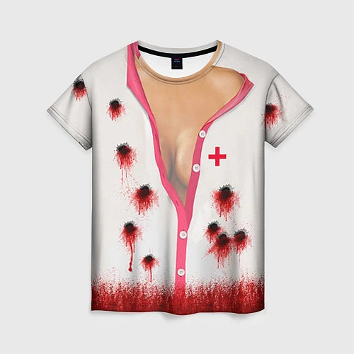 Женская футболка Костюм медсестры / 3D-принт – фото 1