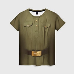 Женская футболка Униформа солдата
