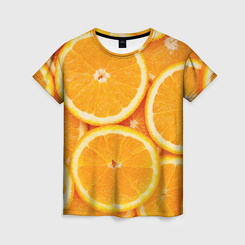 Женская футболка Апельсинчик / 3D-принт – фото 1
