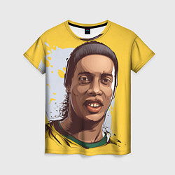 Женская футболка Ronaldinho Art