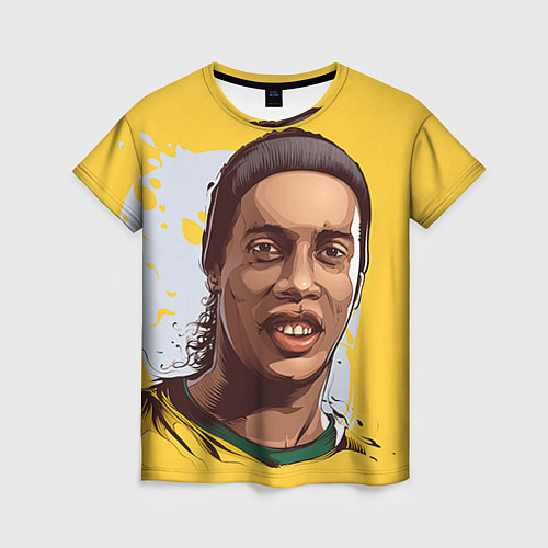 Женская футболка Ronaldinho Art / 3D-принт – фото 1