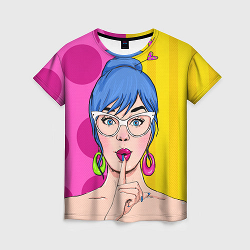 Женская футболка POP ART / 3D-принт – фото 1